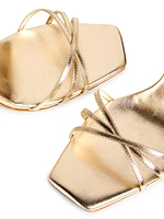 Amelia 100MM Metallic Leather Sandals