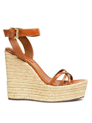 Alexandra 100MM Leather Platform Sandals