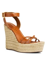 Alexandra 100MM Leather Platform Sandals