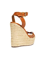 Alexandra 100MM Leather Platform Sandals