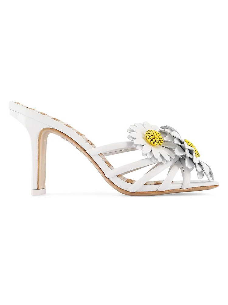 Margarita 80M Leather Daisy Mules