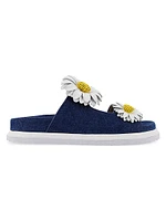 Margarita Denim Flower Sandals