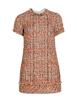 Tweed Mini Shift Dress