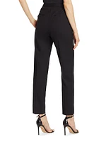 Tailored High-Waisted Wool-Blend Pants