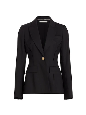 Fitted Wool Blazer