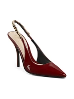 Signoria 105MM Patent Leather Slingback Pumps