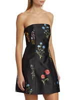 Alanna Floral Strapless Dress