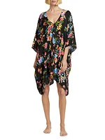 Sognatore Nero High-Low Cover-Up Kaftan