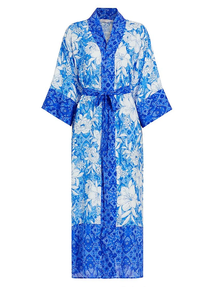 Clio Mix Kimono-Style Robe