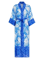 Clio Mix Kimono-Style Robe