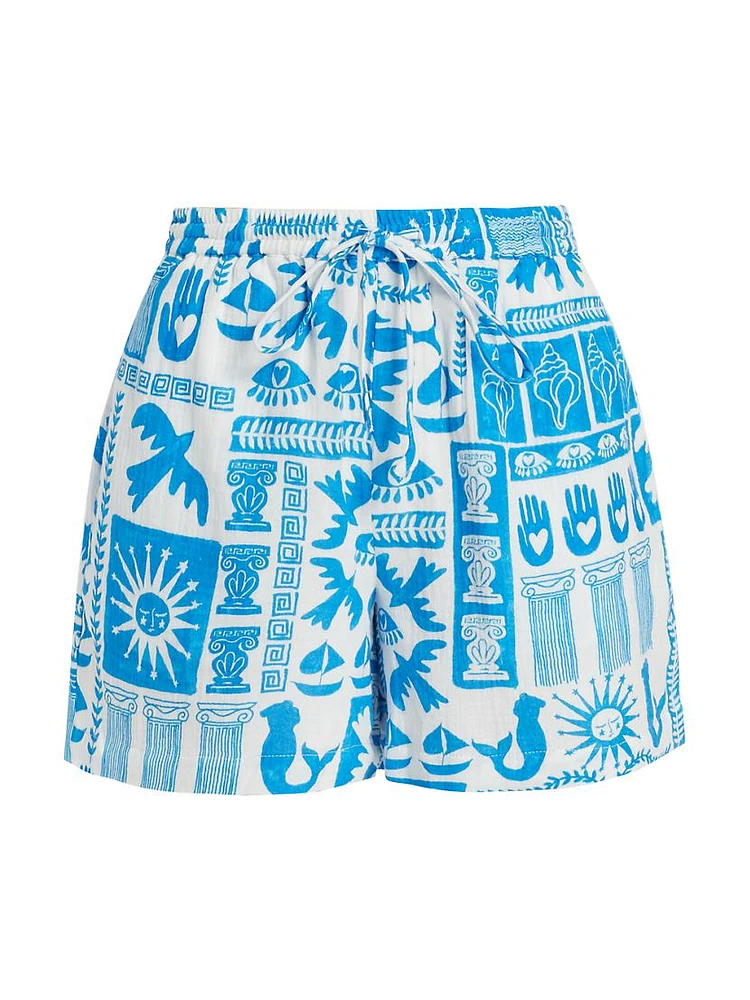 Acantha Drawstring Cotton Shorts