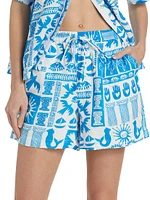 Acantha Drawstring Cotton Shorts