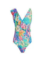 Helena Floral Ruffled One-Piece Swimsuit