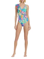 Helena Floral Ruffled One-Piece Swimsuit