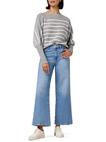 The Mia High-Rise Wide Ankle Jeans