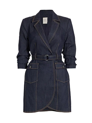 Jenessa Denim Blazer Minidress