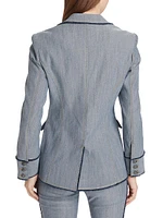 Sallie Bouclé-Trim Blazer