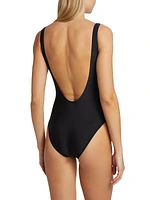 Ombré Logo One-Piece Swimsuit