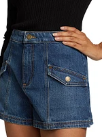 Nova Denim High-Rise Shorts