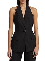 Angelique Pinstriped Vest