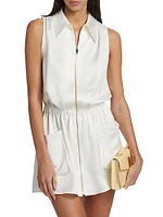 Waverly Zip-Front Minidress Dress