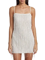 Elyse Sequined & Beaded Fringe Minidress