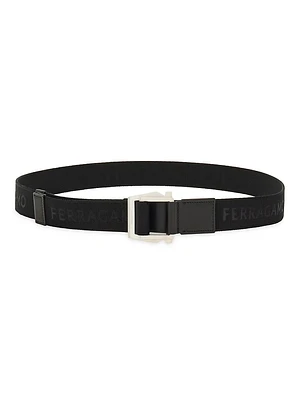 Cut-to-Size Logo Grosgrain Belt