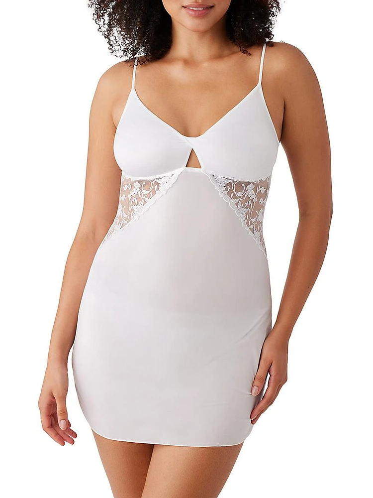 Stretch Mesh & Lace Chemise