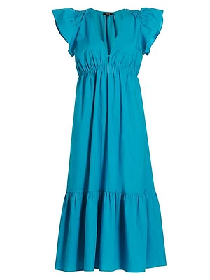 Tina V-Neck Midi-Dress