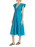 Tina V-Neck Midi-Dress