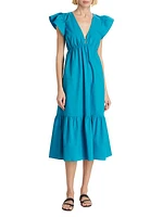 Tina V-Neck Midi-Dress