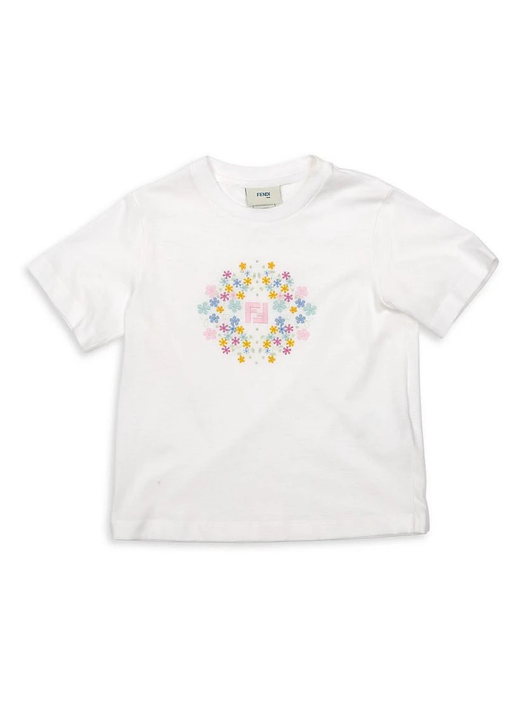 Little Girl's & FF Circle Flower T-Shirt