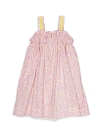 Little Girl's & Girl's FF Floral Print Dress