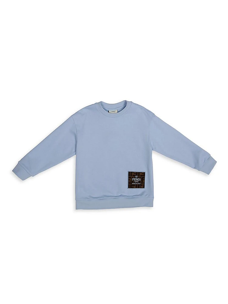 Little Boy's & FF Square Crewneck Sweatshirt