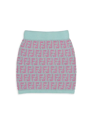 Girl's FF Allover Knit Skirt