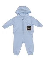 Baby Boy's FF Square Hooded Zip-Up Sweatshirt