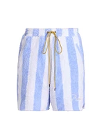 Striped Loop Terry Shorts