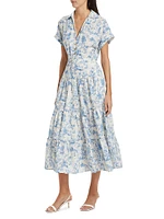 Davina Floral Eyelet Shirtdress