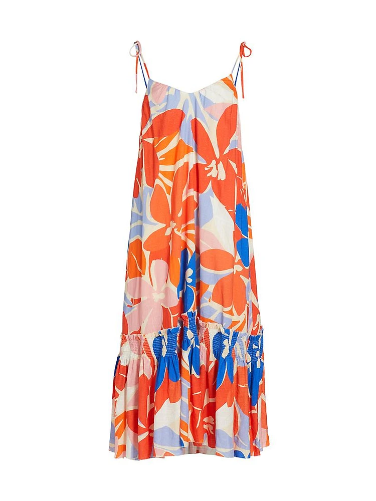 Indiria Floral Swing Maxi Dress