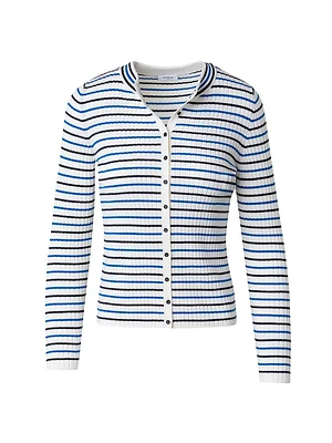 Stripe Woold Cardigan