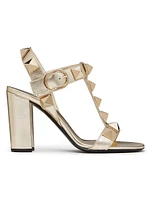 Roman Stud Metallic Sandals 90MM