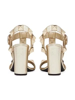 Roman Stud Metallic Sandals 90MM