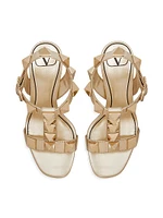 Roman Stud Metallic Sandals 90MM