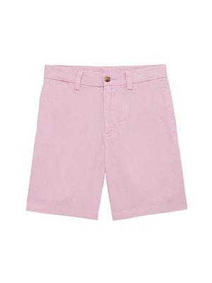 Little Boy's & Linen Flat Front Shorts