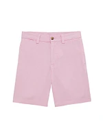 Little Boy's & Linen Flat Front Shorts