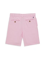 Little Boy's & Linen Flat Front Shorts