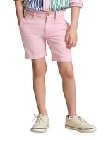 Little Boy's & Linen Flat Front Shorts