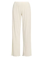 Pointelle Rib-Knit Pants