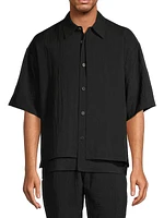 Wardrobe In The City Double Layered Short-Sleeve Shirt