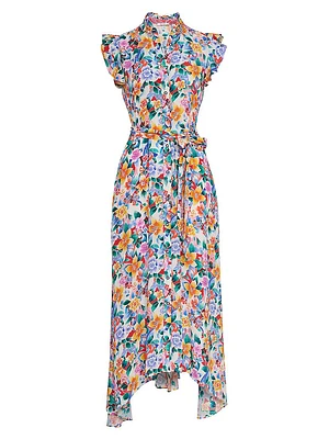 Sadie Silk-Blend Floral Maxi Dress